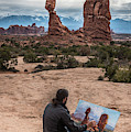 Daniel Paints Balanced Rock